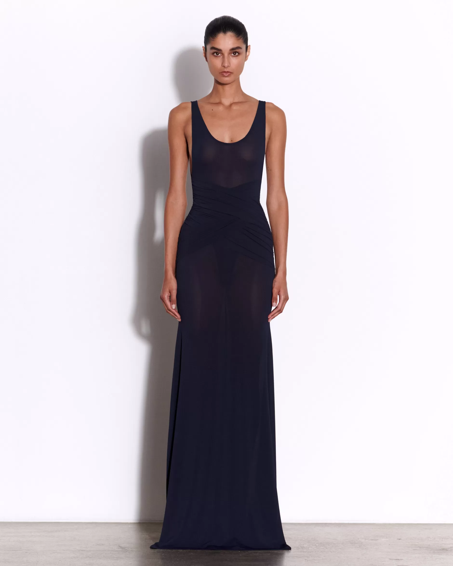 Scoop Wrap Gown in Crepe Jersey | Alex Perry Clearance